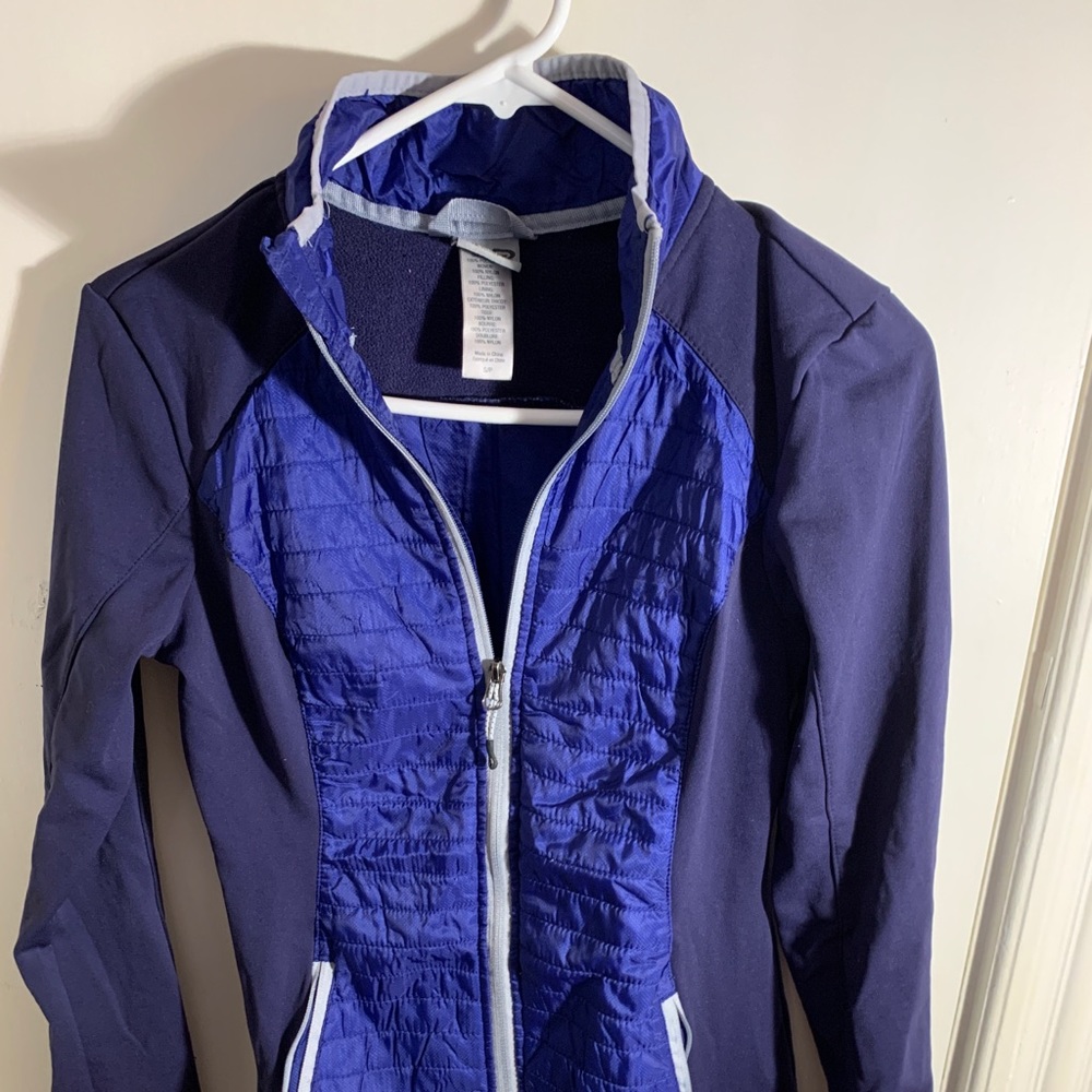 Navy blue/ purple athletic jacket